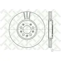 Тормозной диск STELLOX 3T PLQ 6020-4760V-SX 4057276246782 Volkswagen Bora (A4, 1J2) 4 Седан 2.3 V5 4motion 150 л.с. 1998 – 2000