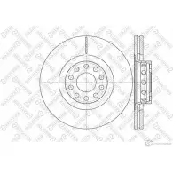 Тормозной диск STELLOX Audi A8 (D2) 1 Седан 2.5 Tdi 150 л.с. 1997 – 2000 X5C0Y N 6020-4791V-SX 4057276246997