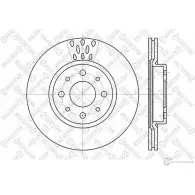 Тормозной диск STELLOX Fiat Strada (178) 1 Пикап 1.9 JTD 80 л.с. 2003 – наст. время NVSQ J 6020-9921V-SX 4057276247628