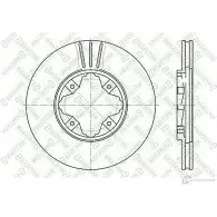 Тормозной диск STELLOX Honda Civic 6 (MB, EK, EJ) 1995 – 2000 6020-9940V-SX 4057276247765 Q9I ZGB