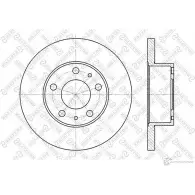 Тормозной диск STELLOX 4057276247802 6020-9944-SX 3617225 QI97 6NX