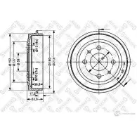 Тормозной барабан STELLOX 4057276247925 3617273 6025-2309-SX 7TNOL 6 - Изображение 2
