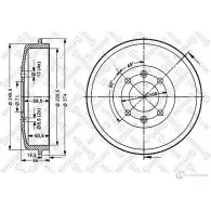 Тормозной барабан STELLOX QH IMMN 3617288 4057276248120 6025-3708-SX - Изображение 2