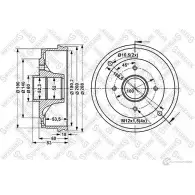 Тормозной барабан STELLOX 6025-3906-SX 4057276248144 3617289 5Z3A X - Изображение 2