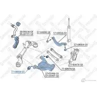 Сайлентблок STELLOX Audi A6 (C6) 3 Универсал 2.8 Fsi Quattro 190 л.с. 2008 – 2011 77-00039-SX 8RS 9O 4057276262751