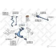 Сайлентблок STELLOX 4057276263925 Peugeot Partner 1 (M59, 5F) Минивэн 1.4 75 л.с. 1996 – 2015 77-00158-SX C4 AE7