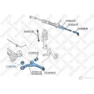 Сайлентблок STELLOX 77-00878-SX Fiat Stilo (192) 1 Универсал 1.9 D Multijet 100 л.с. 2005 – 2008 GE18 JM 4057276267145