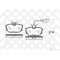 Тормозные колодки дисковые, комплект STELLOX 2 3224 778 000B-SX Volkswagen Transporter (T4) 4 1990 – 2003 PCA076700