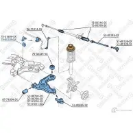 Втулка стабилизатора STELLOX 79-00104-SX Z 9V489T Ford Fiesta 4 (DX, JA, JB) Хэтчбек 1.3 i 60 л.с. 1995 – 2002 4057276272927