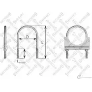Резинка глушителя STELLOX 3623403 AZU AR 4057276298323 82-01060-SX