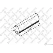 Глушитель STELLOX 82-03082-SX 4057276300569 Y T2QL8 Nissan Kubistar