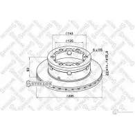 Тормозной диск STELLOX Mercedes Vario 4057276365957 85-00721-SX IT 8QC