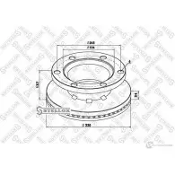 Тормозной диск STELLOX 4057276366053 Mazda T9M 03Q 85-00731-SX