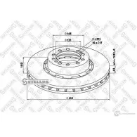 Тормозной диск STELLOX 4057276366213 PXL I8U8 3626871 85-00748-SX