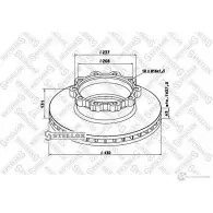 Тормозной диск STELLOX Fiat Strada (178) 1 Пикап 1.4 85 л.с. 2010 – 2012 85-00749-SX 4057276366220 JL 0NP9