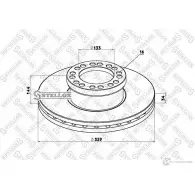 Тормозной диск STELLOX ZAS LYEA 85-00754-SX Mazda 4057276366275