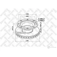 Тормозной диск STELLOX QIT8 78 4057276366589 85-00785-SX Kia Picanto (TA) 2 2011 – 2017