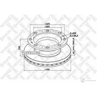 Тормозной диск STELLOX 3626907 L72 0R 85-00811-SX 4057276366848