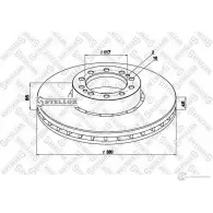 Тормозной диск STELLOX YT8 KRDA 103119137 4057276366916 85-00818-SX