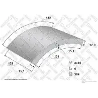 Накладки, башмаки тормозных колодок STELLOX 85-00919-SX 17950 1 7290 3626946