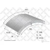 Накладки, башмаки тормозных колодок STELLOX 3626977 GWVIIJL 85-00956-SX 190 75