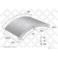 Накладки, башмаки тормозных колодок STELLOX 85-01106-SX 3627120 CJWO142 190 68