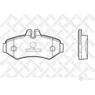 Тормозные колодки дисковые, комплект STELLOX Mercedes Sprinter (903) 1 Кабина с шасси 2.3 308 D 82 л.с. 1996 – 2000 23 021 PCA073300 85-11406-SX