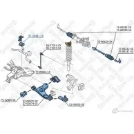 Втулка стабилизатора STELLOX SJ 96Q Ford Focus 1 Седан 1.6 16V 100 л.с. 1999 – 2004 4057276402904 87-04481-SX