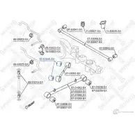 Сайлентблок STELLOX HV3J U 87-53040-SX Kia Sorento (JC, BL) 1 2002 – 2009 4057276432536