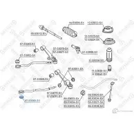 Сайлентблок STELLOX 87-53060-SX Kia Rio 1 (DC) Универсал 1.5 16V 97 л.с. 2002 – 2005 SDJHP M1 4057276432703