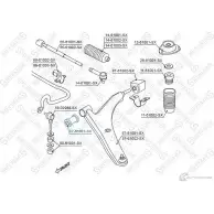 Сайлентблок STELLOX 3CLLC 8 4057276434219 87-61001-SX 3631060 - Изображение 2