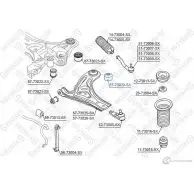 Сайлентблок STELLOX 87-73020-SX 5WBHJ ZD Chevrolet Aveo (T250) 1 Седан 1.2 LPG 84 л.с. 2009 – 2024 4057276436251