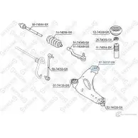 Сайлентблок STELLOX 4057276437722 87-74137-SX PRQE JL Renault Laguna (KG) 2 Универсал 1.6 16V 112 л.с. 2005 – 2007