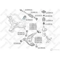Втулка стабилизатора STELLOX Kia Clarus (GC) 1 Универсал 2.0 i 16V 133 л.с. 1998 – 2025 89-53003-SX 4057276450752 MZ3GE TF
