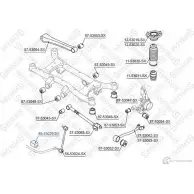 Втулка стабилизатора STELLOX 4057276450981 Kia Sportage 2 (KM) Кроссовер 2.0 CRDi 4WD 136 л.с. 2006 – 2024 S GCYPM 89-53029-SX