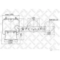 Пневмоподушка STELLOX 3632344 566-28-3-529 1D 28F-5 90-02851-SX