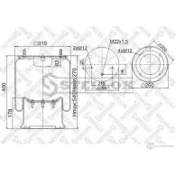 Пневмоподушка STELLOX 214884345 4028 NP 03 90-40281-SX 1D 28 F1