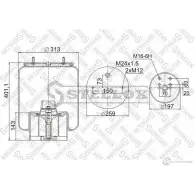 Пневмоподушка STELLOX O16N 3R 90-49612-SX 1411156084 4057276457225