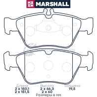 Тормозные колодки дисковые MB C-Class (W202) 95-, E-Class (W210) 95-, CLK (W208) 97-