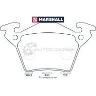 Тормозные колодки дисковые MB V-Class I (W638) 96-, Vito (W638) 96-