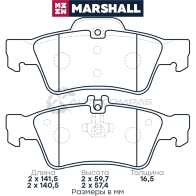 Тормозные колодки дисковые MB E-Class (W211, W212) 02-, S-Class (W220, W221) 98-