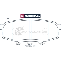 Тормозные колодки дисковые Toyota Land Cruiser 200 07-, Tundra II 06-, Lexus LX III 07-