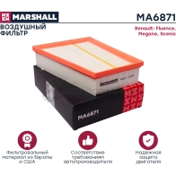 Фильтр воздушный Renault Fluence 10-, Megane III 08-, Scenic III 09- MARSHALL MA6871 FGZ4I X 1437232702 - Изображение 2