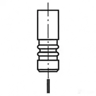 Впускной клапан FRECCIA 4U GU9YE R6288/SCR Saab 9-5 (YS3E) 1 Универсал 2.3 Turbo 260 л.с. 2006 – 2009 8112000016218