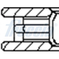 Комплект поршневых колец FRECCIA 1440443078 FR10-079500 W5M DVN - Изображение 3