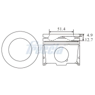 Поршень Freccia 8056126537090 GX9 JV6 1441336540 FP23-106700