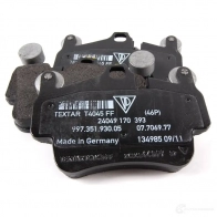 Тормозные колодки, дисковые, комплект PORSCHE 997 351 939 05 21625070 SW8V 60 - Изображение 3