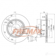 Тормозной диск FREMAX 1ZC OXMJ 2886129 bd0187