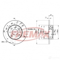 Тормозной диск FREMAX 2887596 bd7722 8PN0V D
