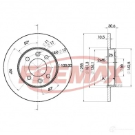 Тормозной диск FREMAX 27TY 2 2886916 bd4192
